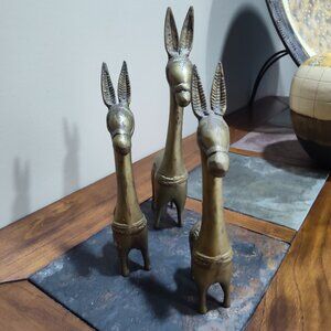 Solid Brass llama/donkey